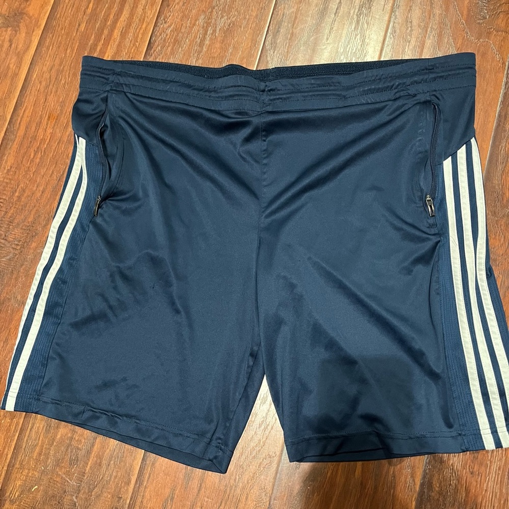 Adidas Men's Navy Blue Athletic Shorts